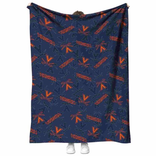 virginia cavaliers diehard fans blue blanket best selling