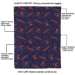 virginia cavaliers diehard fans blue blanket best selling