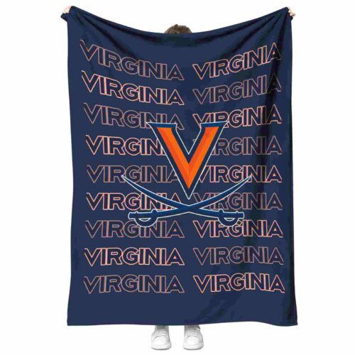 virginia cavaliers fan pride blue blanket best selling