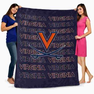 virginia cavaliers fan pride blue blanket fashion forward