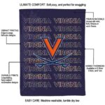 virginia cavaliers fan pride blue blanket best selling