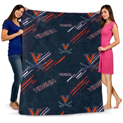 virginia cavaliers fan spirit blue blanket fashion forward