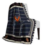 virginia cavaliers football field blue blanket best selling