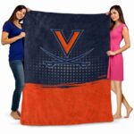 virginia cavaliers gradient dots blue blanket best selling