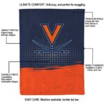 virginia cavaliers gradient dots blue blanket best selling