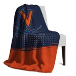 virginia cavaliers gradient dots blue blanket best selling