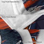 virginia cavaliers paint streaks blue white blanket best selling