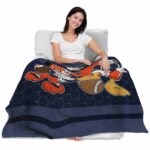 virginia cavaliers three musketeers blue blanket best selling