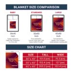 virginia tech hokies diagonal stripes maroon blanket best selling