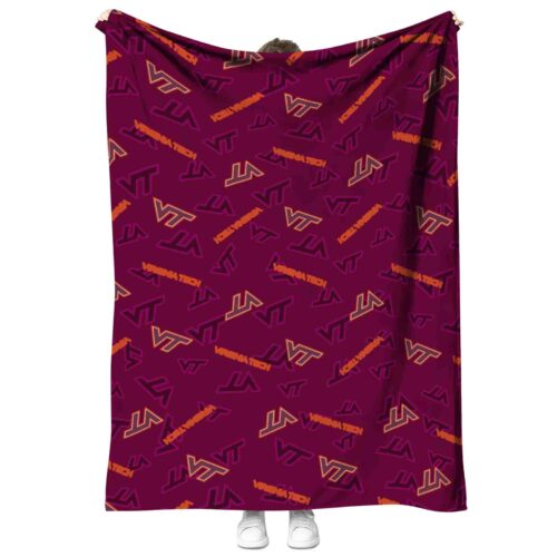 virginia tech hokies diehard fans maroon blanket best selling
