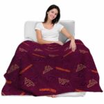 virginia tech hokies diehard fans maroon blanket latest model
