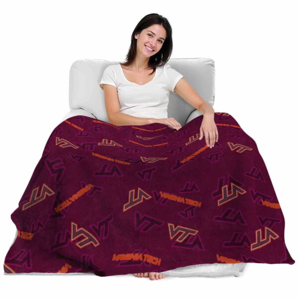 virginia tech hokies diehard fans maroon blanket latest model