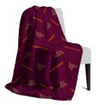 virginia tech hokies diehard fans maroon blanket top rated