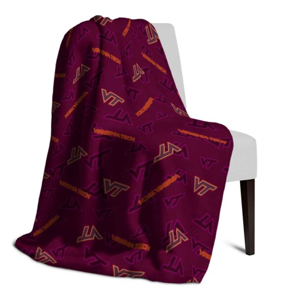 virginia tech hokies diehard fans maroon blanket top rated