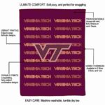 virginia tech hokies fan pride maroon blanket best selling