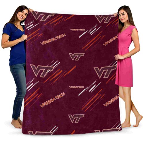 virginia tech hokies fan spirit maroon blanket fashion forward