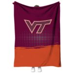 virginia tech hokies gradient dots maroon blanket best selling