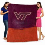 virginia tech hokies gradient dots maroon blanket fashion forward