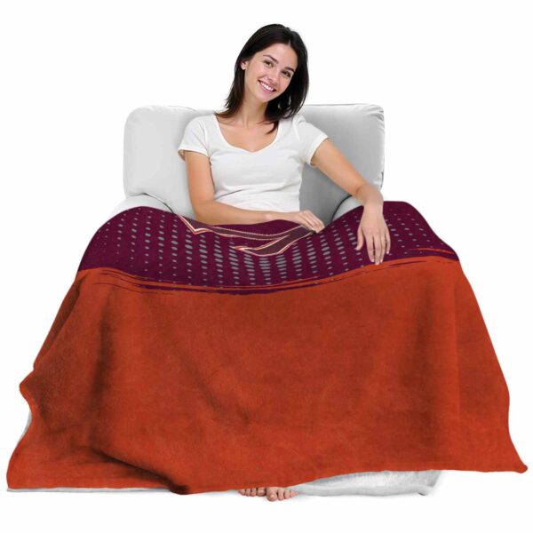 virginia tech hokies gradient dots maroon blanket latest model