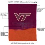 virginia tech hokies gradient dots maroon blanket new arrival
