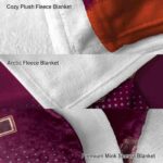 virginia tech hokies gradient dots maroon blanket premium grade