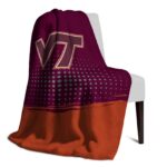 virginia tech hokies gradient dots maroon blanket top rated