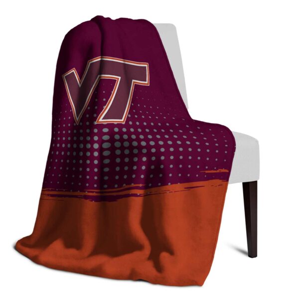 virginia tech hokies gradient dots maroon blanket top rated