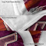 virginia tech hokies paint streaks maroon white blanket best selling