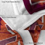 virginia tech hokies splatter effect maroon blanket best selling