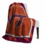 virginia tech hokies splatter effect maroon blanket best selling