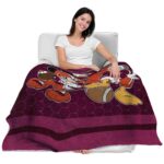 virginia tech hokies three musketeers maroon blanket latest model