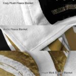 wake forest demon deacons brushstrokes gold white blanket best selling