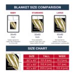 wake forest demon deacons brushstrokes gold white blanket best selling