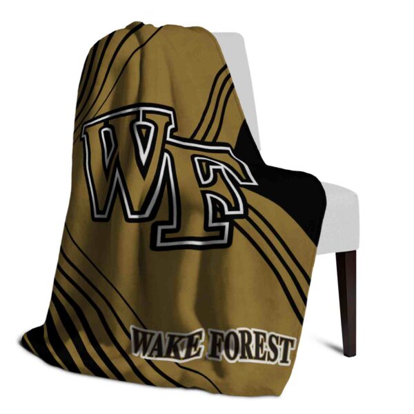 wake forest demon deacons diagonal stripes gold blanket top rated