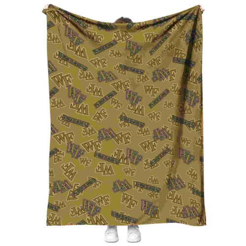 wake forest demon deacons diehard fans gold blanket best selling