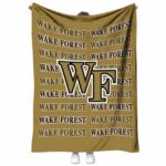 wake forest demon deacons fan pride gold blanket best selling