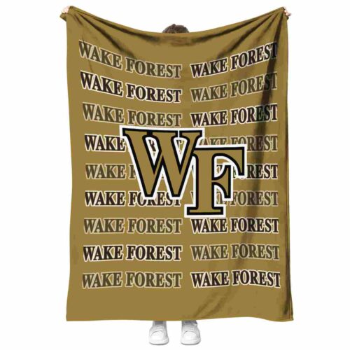 wake forest demon deacons fan pride gold blanket best selling