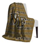 wake forest demon deacons fan pride gold blanket best selling