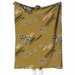 wake forest demon deacons fan spirit gold blanket best selling