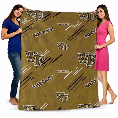 wake forest demon deacons fan spirit gold blanket fashion forward