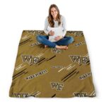 wake forest demon deacons fan spirit gold blanket high quality