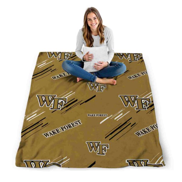 wake forest demon deacons fan spirit gold blanket high quality