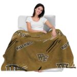 wake forest demon deacons fan spirit gold blanket latest model