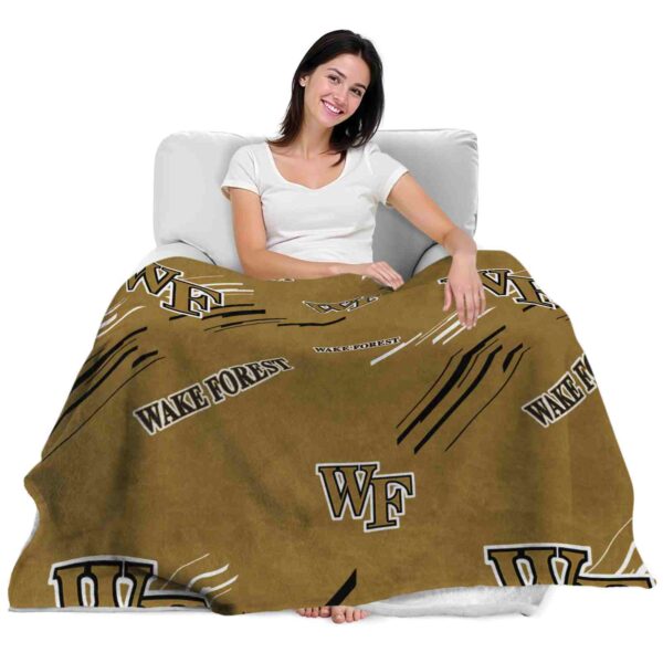 wake forest demon deacons fan spirit gold blanket latest model