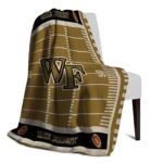 wake forest demon deacons football field gold blanket best selling