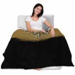 wake forest demon deacons gradient dots gold blanket best selling