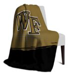 wake forest demon deacons gradient dots gold blanket best selling