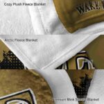 wake forest demon deacons grunge texture gold blanket premium grade