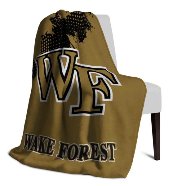 wake forest demon deacons grunge texture gold blanket top rated