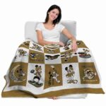 wake forest demon deacons mickey minnie gold white blanket best selling